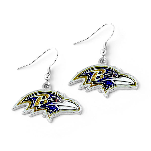 RAVENS GLITTER DAZZLE EARRINGS