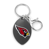 CARDINALS MATTE FINISH FOOTBALL KEYCHAIN