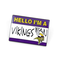 VIKINGS NAME TAG PIN