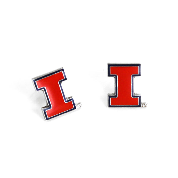 ILLINOIS TEAM POST EARRINGS