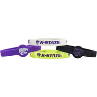 KANSAS STATE SILICONE BRACELETS (4 PACK)