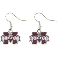 MISSISSIPPI STATE COLLEGE DANGLER EARRINGS