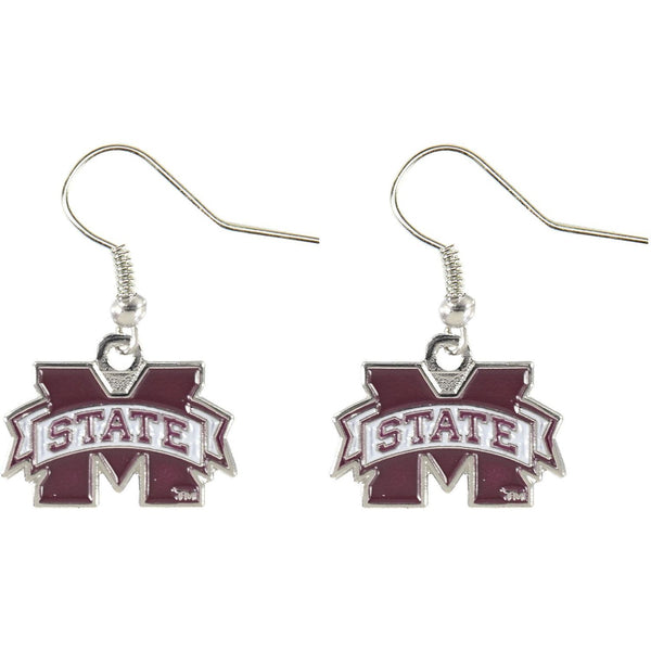 MISSISSIPPI STATE COLLEGE DANGLER EARRINGS