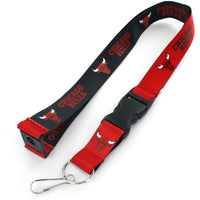 BULLS (RED/BLACK) REVERSIBLE LANYARD