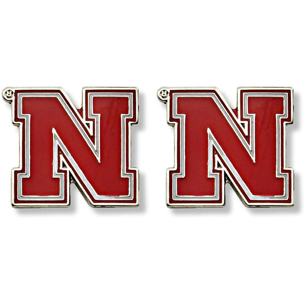 NEBRASKA TEAM POST EARRINGS