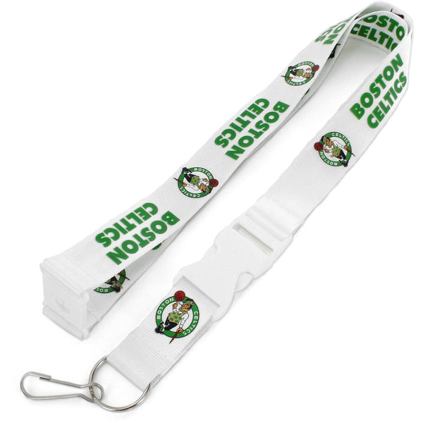 CELTICS (WHITE W/WHT BUCKLE) TEAM LANYARD