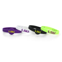 LSU SILICONE BRACELETS (4 PACK)