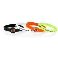 BENGALS SILICONE BRACELETS (4-PACK)