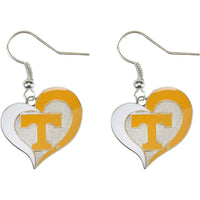 TENNESSEE SWIRL HEART EARRINGS