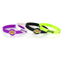 LAKERS SILICONE BRACELET 4-PACK