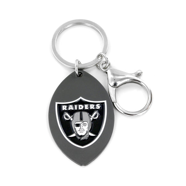 RAIDERS MATTE FINISH FOOTBALL KEYCHAIN