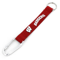 WISCONSIN CARABINER LANYARD KEYCHAIN