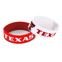 TEXAS TECH WIDE BRACELETS (2 PACK)