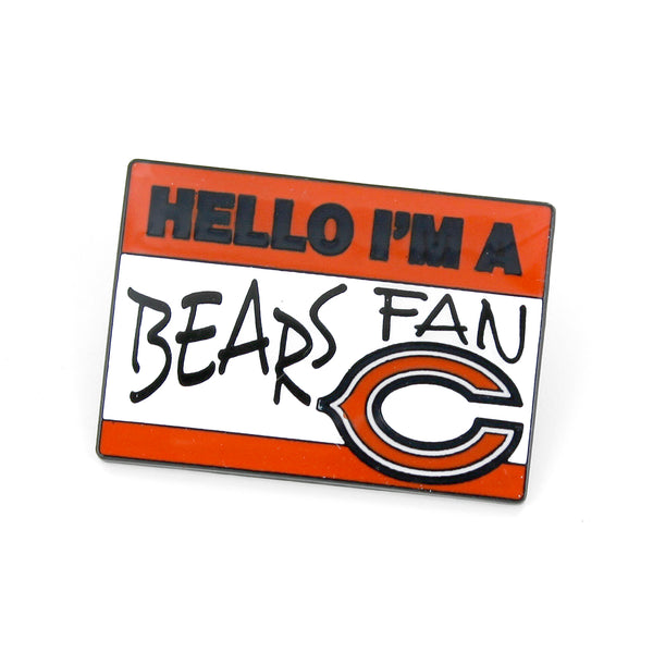 BEARS NAME TAG PIN