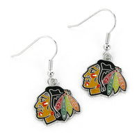 BLACKHAWKS DANGLER EARRINGS