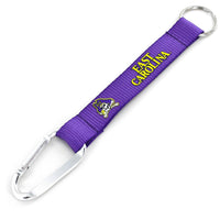 EAST CAROLINA CARABINER LANYARD KEYCHAIN