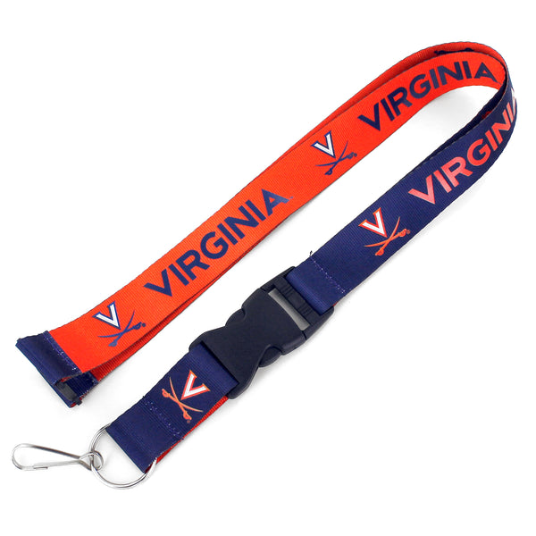 VIRGINIA (BLUE/ORANGE) REVERSIBLE LANYARD