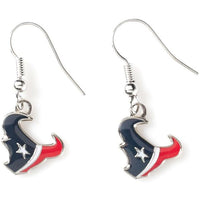 TEXANS LOGO DANGLER EARRINGS