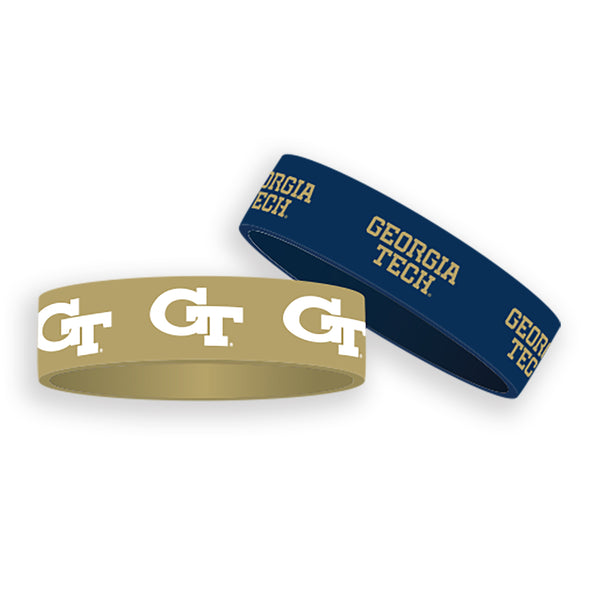 GEORGIA TECH RUBBER BRACELETS (2 PACK)