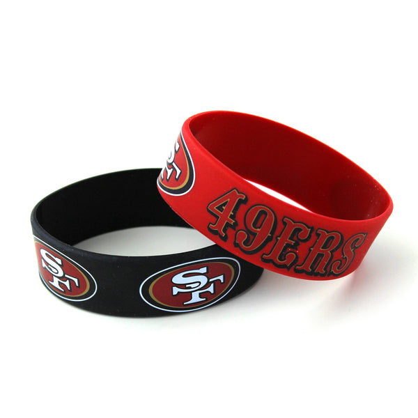 49ERS WIDE BRACELETS (2-PACK)