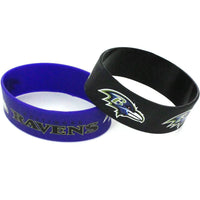 RAVENS WIDE BRACELETS (2-PACK)