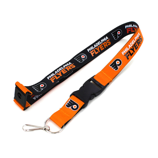 FLYERS (ORANGE/BLACK) REVERSIBLE LANYARD