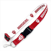 INDIANA (RED/WHITE) REVERSIBLE LANYARD