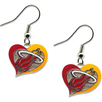 HEAT SWIRL HEART EARRINGS