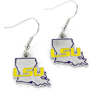 LSU - STATE DESIGN EARRINGS