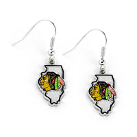 BLACKHAWKS - STATE DESIGN EARRINGS