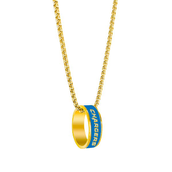 CHARGERS (GOLD) FASHION RING PENDANT NECKLACE