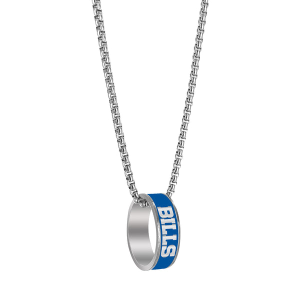 BILLS (SILVER) FASHION RING PENDANT NECKLACE