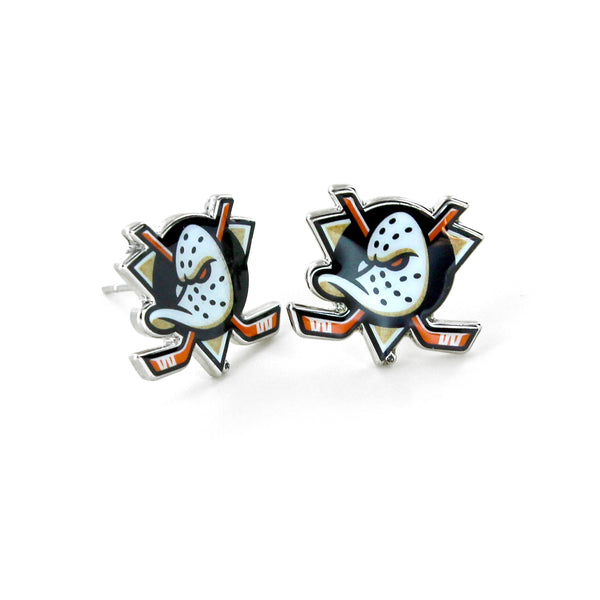 DUCKS TEAM POST EARRINGS