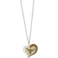 TEXAS SWIRL HEART NECKLACE