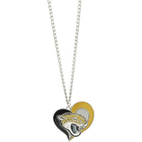 JAGUARS SWIRL HEART NECKLACE