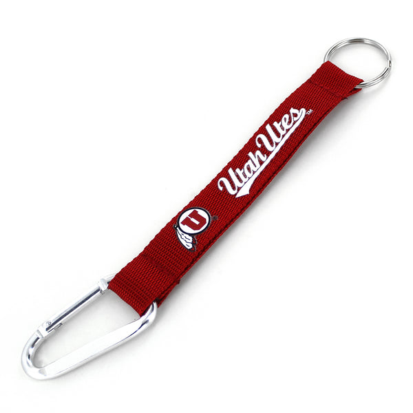 UTAH UTES CARABINER LANYARD KEYCHAIN