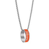 DOLPHINS (SILVER) FASHION RING PENDANT NECKLACE