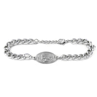 49ERS CHAIN LINK LOGO BRACELET
