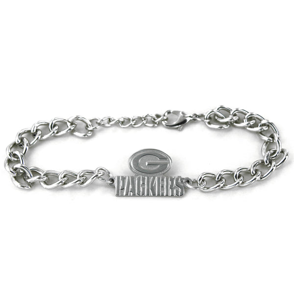 PACKERS CHAIN LINK LOGO BRACELET