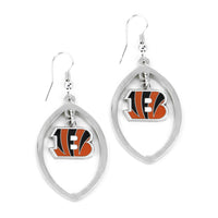 BENGALS FOOTBALL CUTOUT EARRING