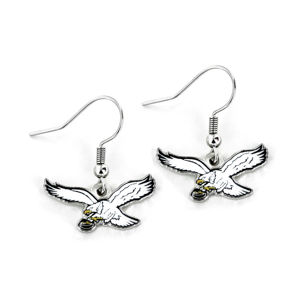 EAGLES RETRO WHITE EAGLE DANGLER EARRINGS