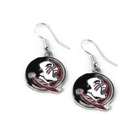 FLORIDA STATE COLLEGE LOGO DANGLER EARRINGS