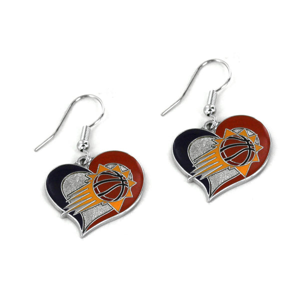 SUNS SWIRL HEART EARRINGS