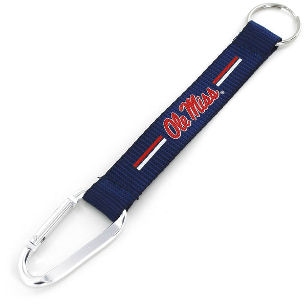 OLE MISS CARABINER LANYARD KEYCHAIN