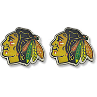 BLACKHAWKS TEAM POST EARRINGS