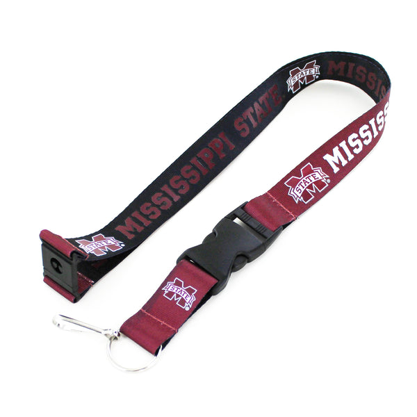 MISSISSIPPI STATE (BLACK/RED) REVERSIBLE LANYARD