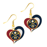 NUGGETS SWIRL HEART EARRINGS