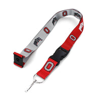 OHIO STATE (RED/GRAY) REVERSIBLE LANYARD