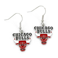 BULLS LOGO DANGLER EARRINGS