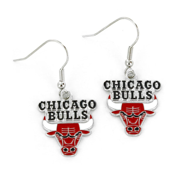 BULLS LOGO DANGLER EARRINGS